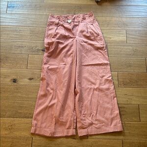 Anthropologie Tiny Brand Wide-Leg Pink trousers